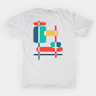 Minimalist Abstract Shapes Art III T-Shirt